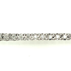 20478 14K WHITE GOLD 1.5TCW DIAMOND MIRACLE SET TENNIS  BRACELET