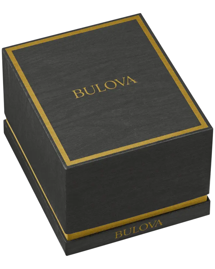 BULOVA GOLD TONE STAINLESS STEEL SUTTON COLLECTION SQUARE DIAL LADIES WATCH