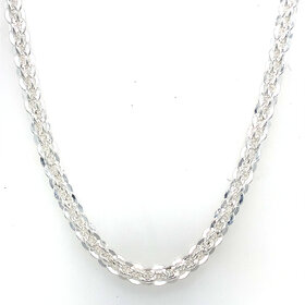 80223 STERLING SILVER 24" OPEN DOUBLE ROUNDED FANCY LINK CHAIN