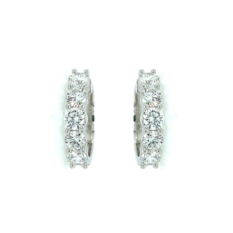 31393 10K 2CT E/F VVS LAB GROWN DIAMOND HOOPS