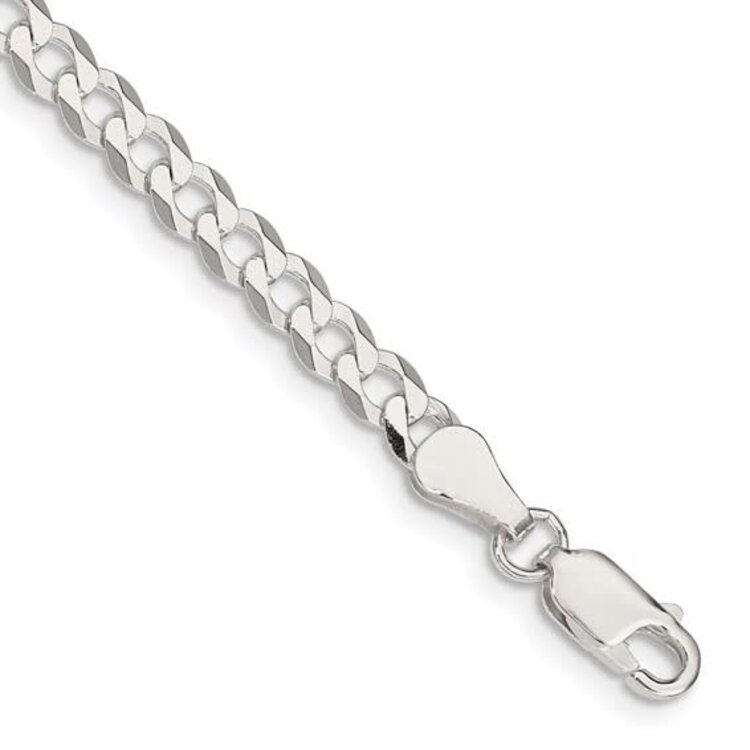 80228 STERLING SILVER CUBAN LINK 4.7MM BRACELET 8''