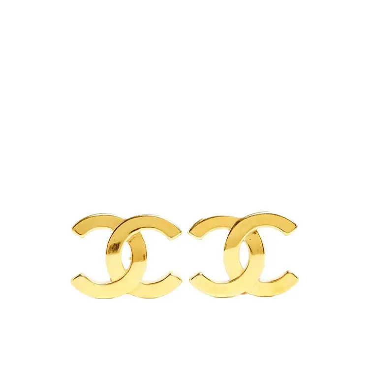 31654 14K YELLOW GOLD HIGH POLISH CHANEL PUSH BACK STUDS