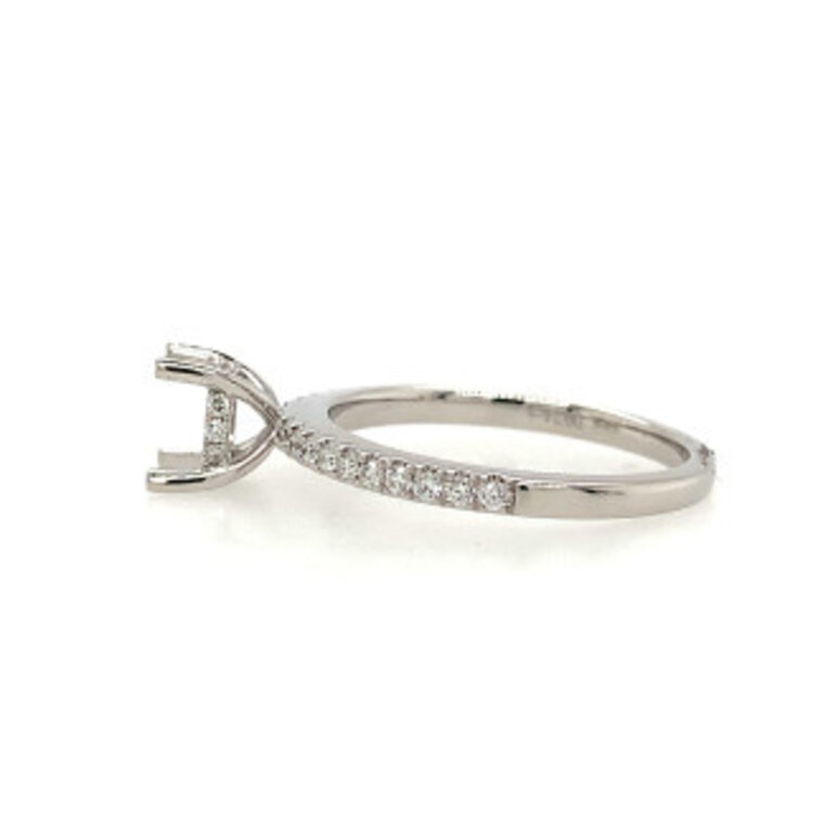 70525 14K WHITE GOLD SAPPHIRE AND DIAMOND CROSS PENDANT NECKLACE