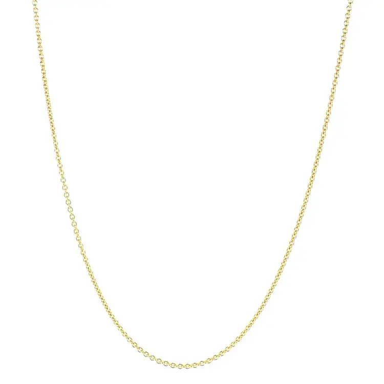 50491 18K YELLOW GOLD 16'' CABLE CHAIN