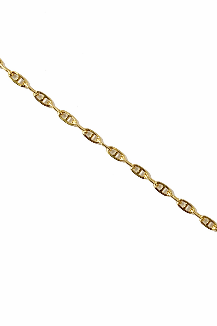 50358 14K YELLOW GOLD 22" THIN IN/OUT GUCCI LINK CHAIN