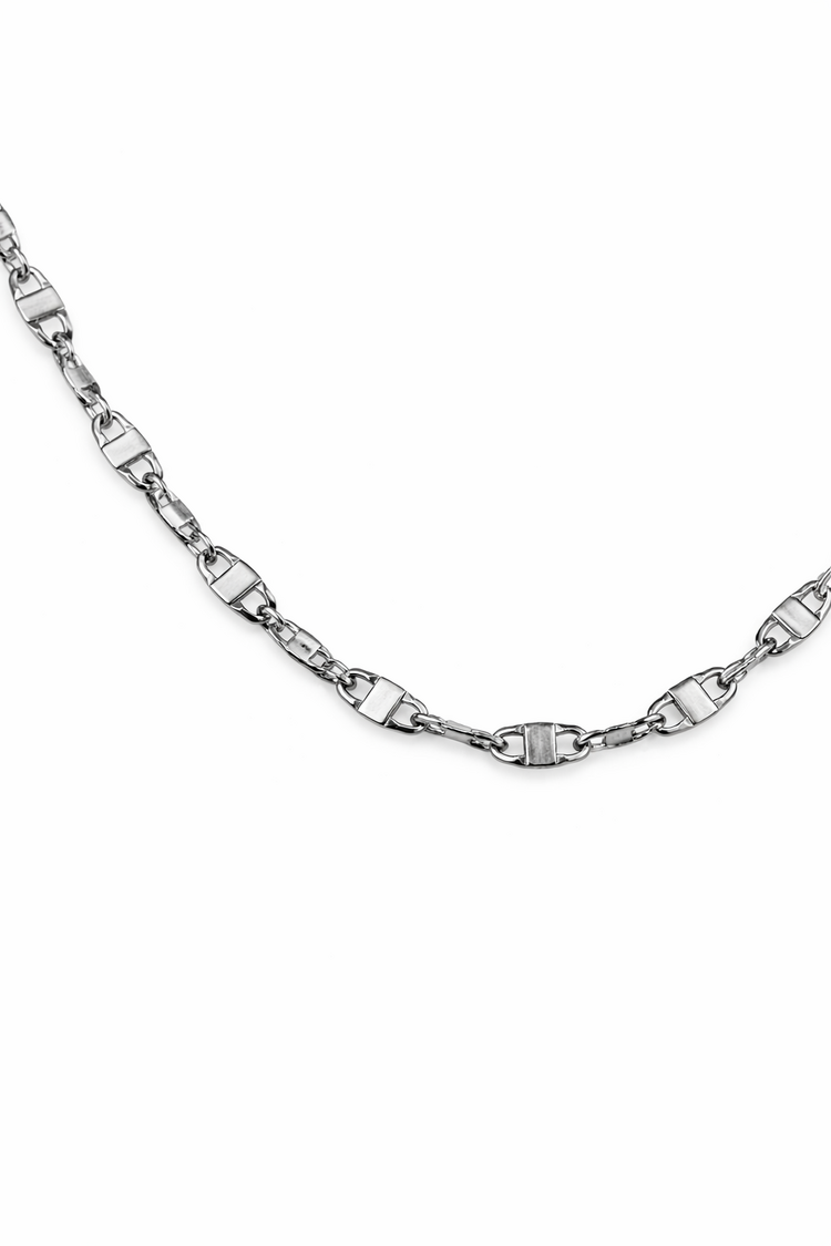 51045 14K WHITE GOLD 24" FLIP LINK CHAIN