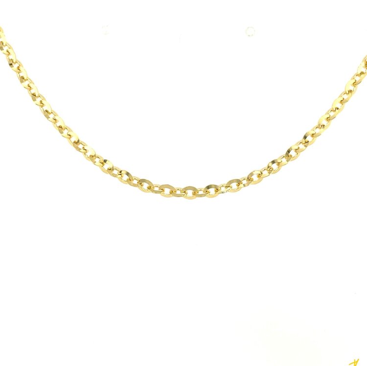 50496 14K YELLOW GOLD 18’’ FANCY ROLO LINK CHAIN