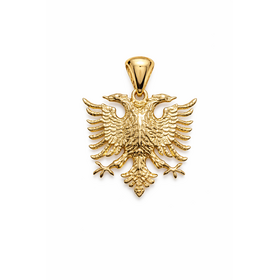 78152 14K YELLOW GOLD ALBANIAN EAGLE CHARM