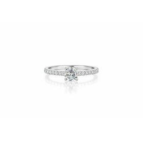 31416 14K YELLOW GOLD 0.60" 4MM SATIN FINISH DIAMOND CUT X HUGGIES
