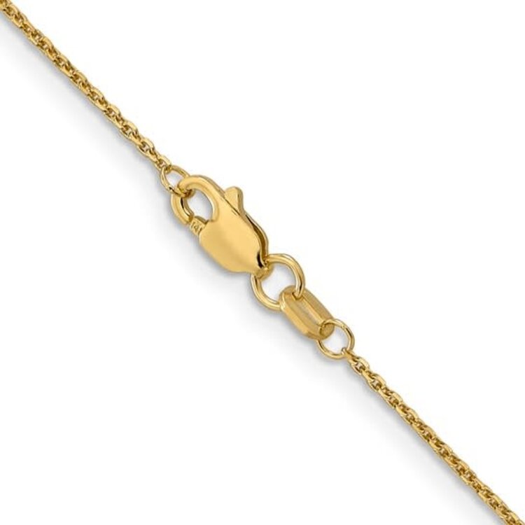 50208 14K YELLOW GOLD 18" YELLOW GOLD CABLE LINK CHAIN