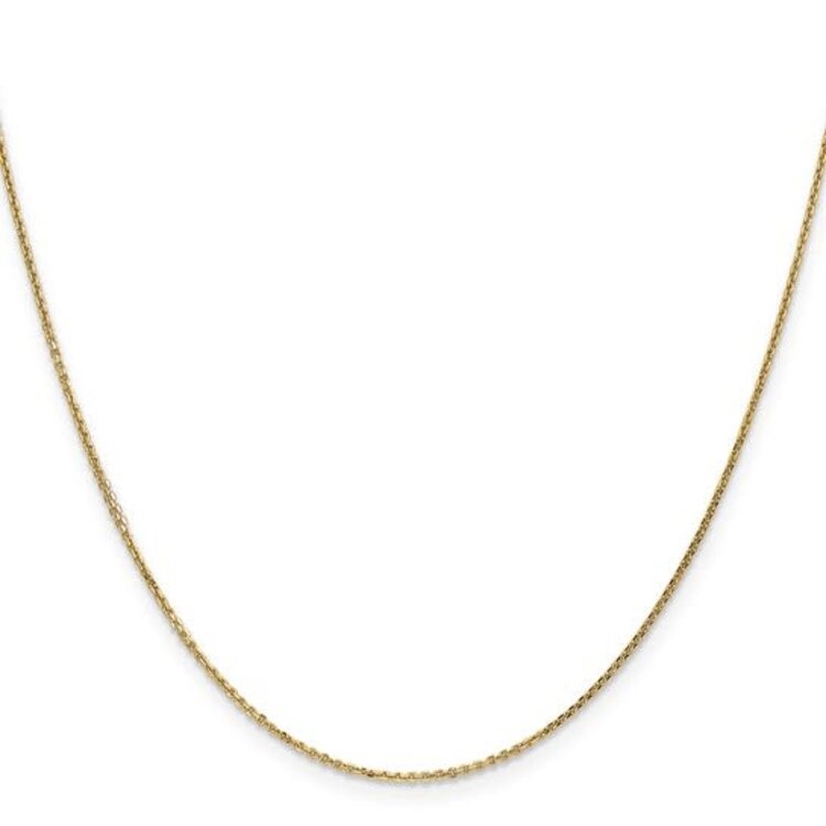 50208 14K YELLOW GOLD 18" YELLOW GOLD CABLE LINK CHAIN