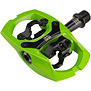 Trail III Pedals - Dual Sided Clipless with Platform, Aluminum, 9/16", Lime Green