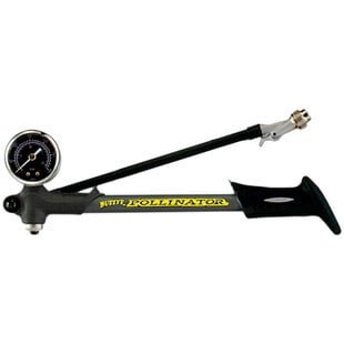 Pollinator Travel Shock Pump with Gauge and Lever: Black