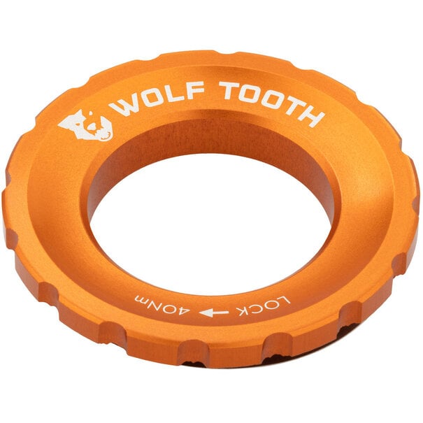 Wolf Tooth Components Centerlock Rotor Lockring, Orange