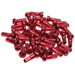 2.0 x 12mm Red Alloy Nipples, Bag of 50