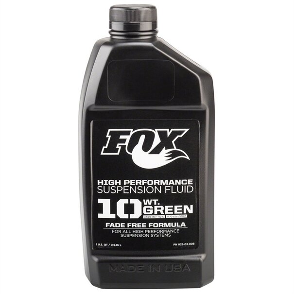 FOX FOX Suspension Fluid [32 oz.],10 WT Green