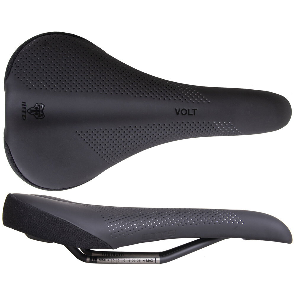 Volt Medium Titanium Black Saddle - N+1 Bikes