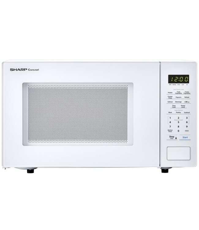SHARP SHARP 1.1 cu. ft. 1000W Countertop White Microwave: SMC1131CW