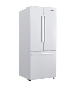 Galanz 16-Cu. Ft. 3-Door French Door Refrigerator, White