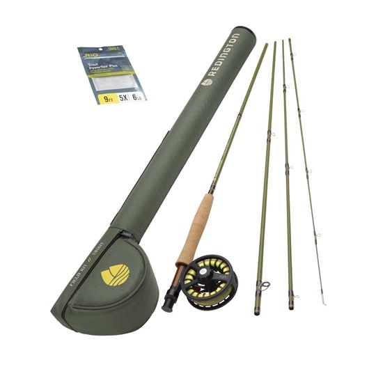 Redington Field Kit Rod Reel Package 9' 5WT Salmon River Fly Box