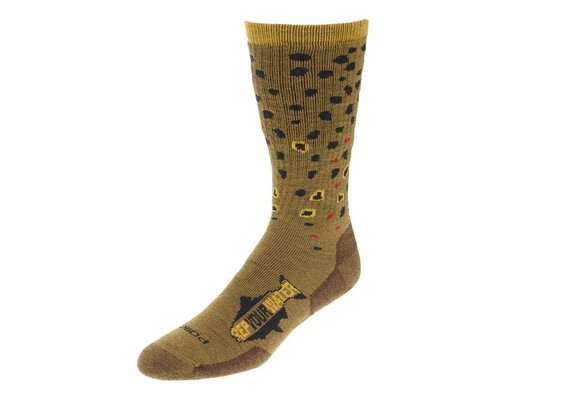 Rep Your Water Brown Trout Socks