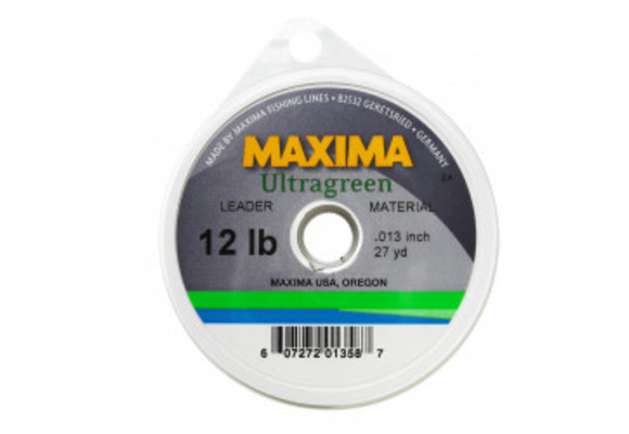 Wheel 12Lb 27 Yds Maxima MLG-12 Ultragreen Leader