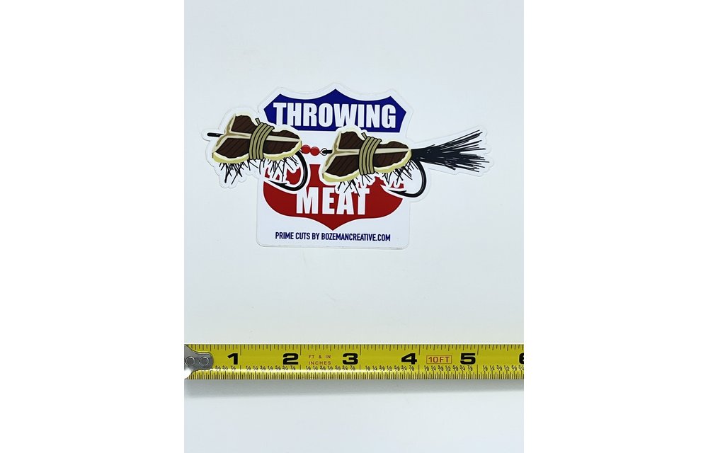 Bozeman Creative Throwing Meat Sticker