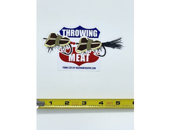 Bozeman Creative Throwing Meat Sticker
