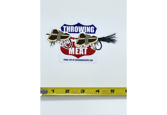 Bozeman Creative Throwing Meat Sticker
