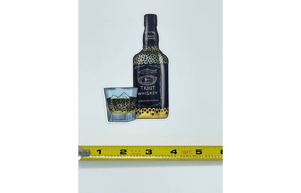 Bozeman Creative Trout Whiskey Sticker