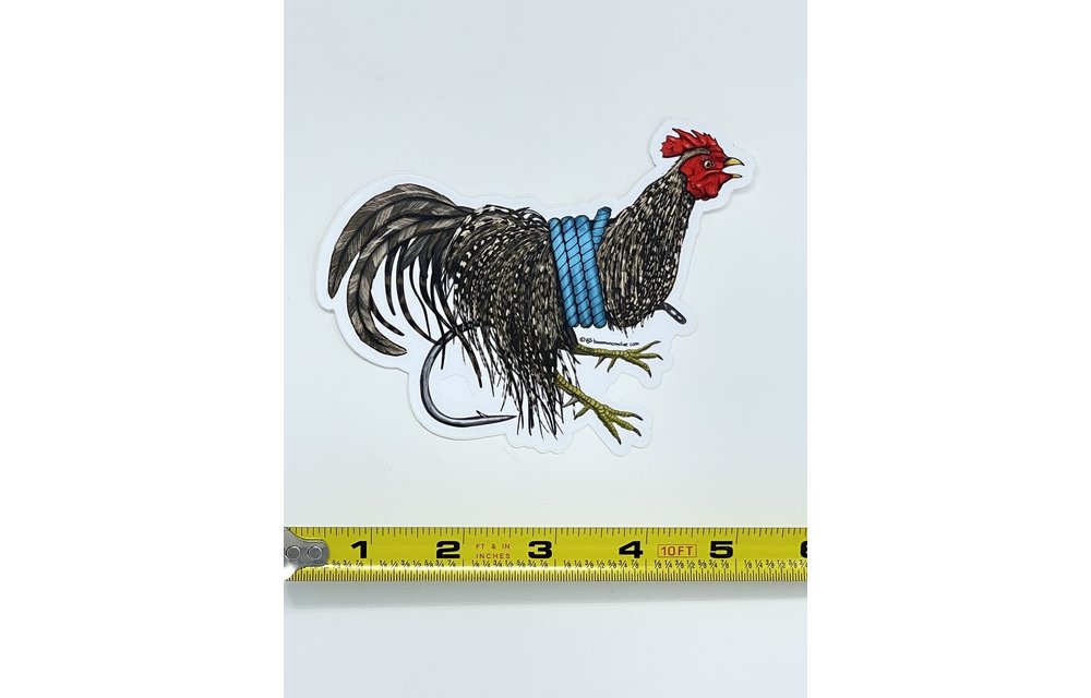 Bozeman Creative Tied Rooster Hackle Sticker