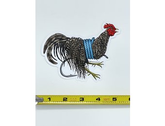 Bozeman Creative Tied Rooster Hackle Sticker
