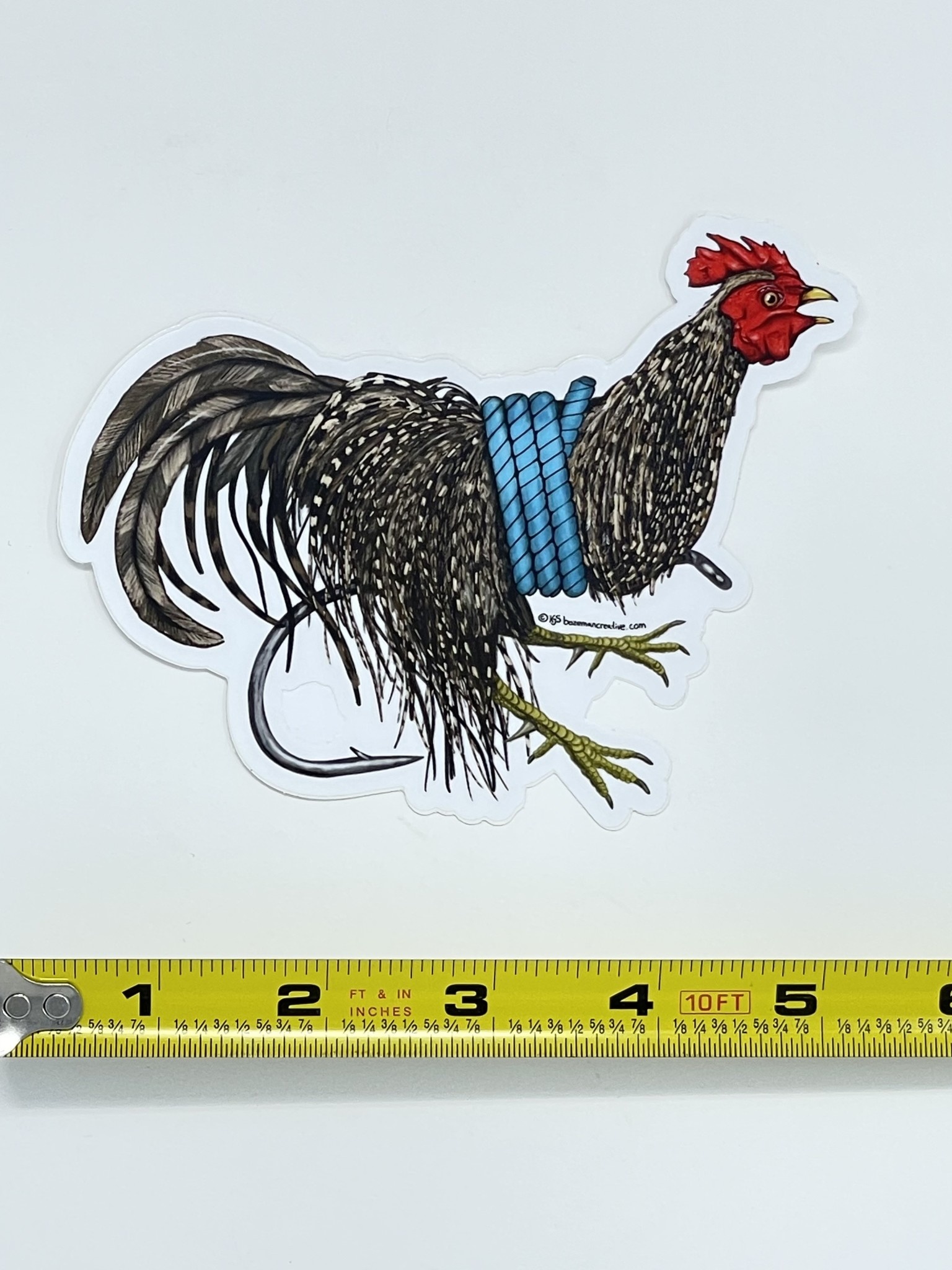 Bozeman Creative Tied Rooster Hackle Sticker