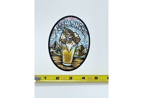 Cosmic Stream Foam is Home Sticker