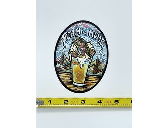 Cosmic Stream Foam is Home Sticker