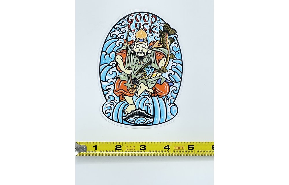 Cosmic Stream Buddha Good Luck Sticker