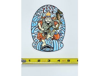 Cosmic Stream Buddha Good Luck Sticker
