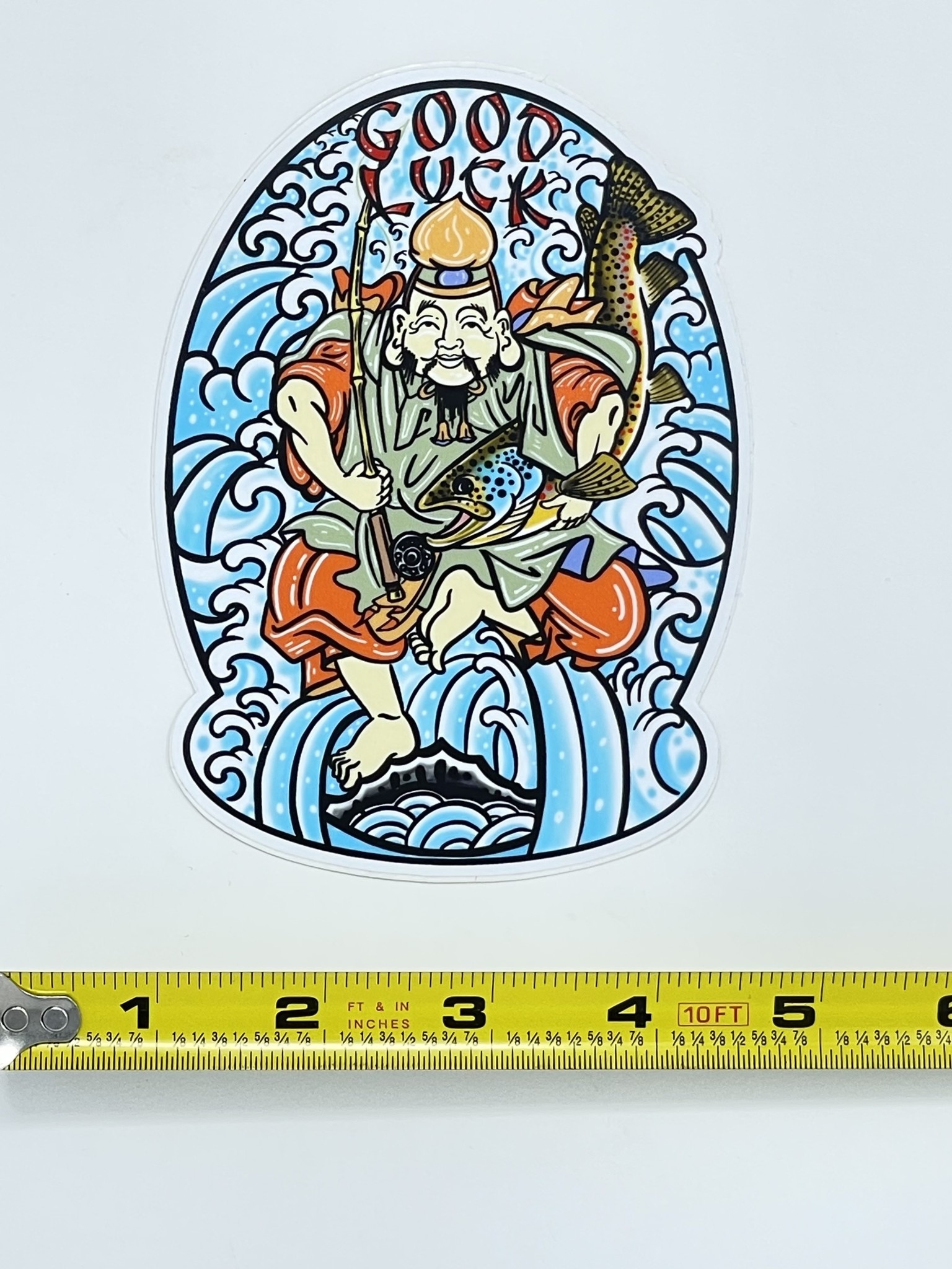 Cosmic Stream Buddha Good Luck Sticker