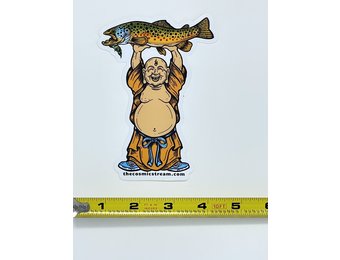Cosmic Stream Laughing Buddha Sticker