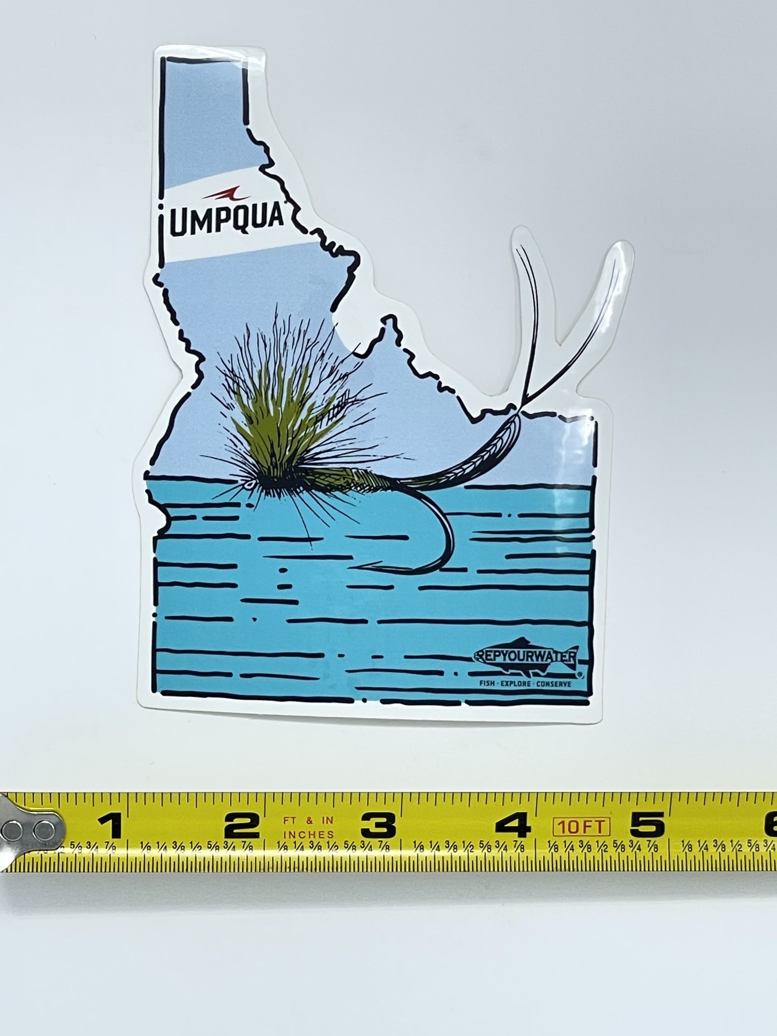 Rep Your Water Umpqua Idaho Fly Sticker