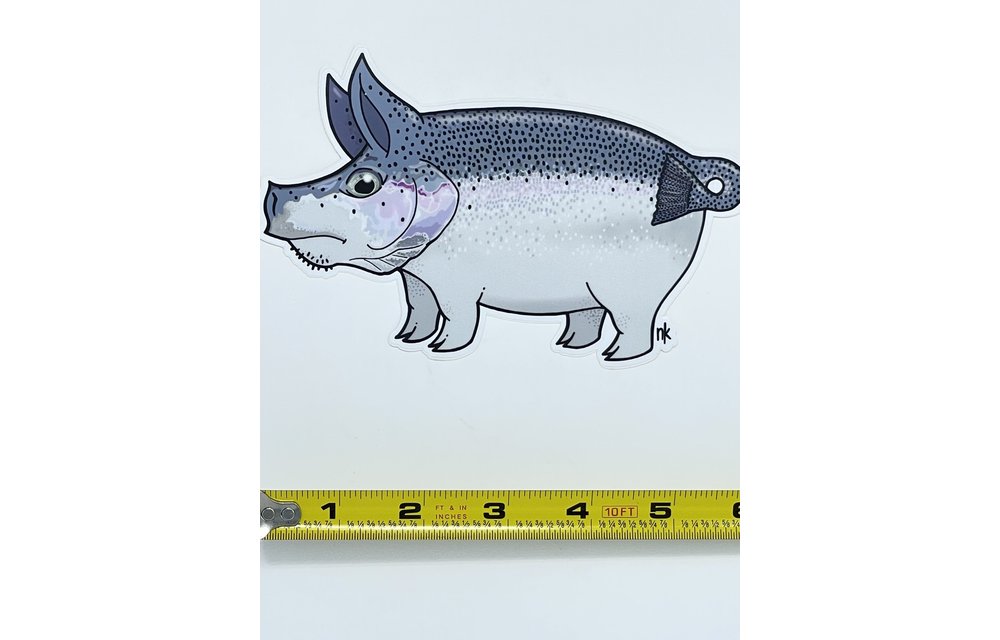 Nate Karnes Steelhead Pig Sticker