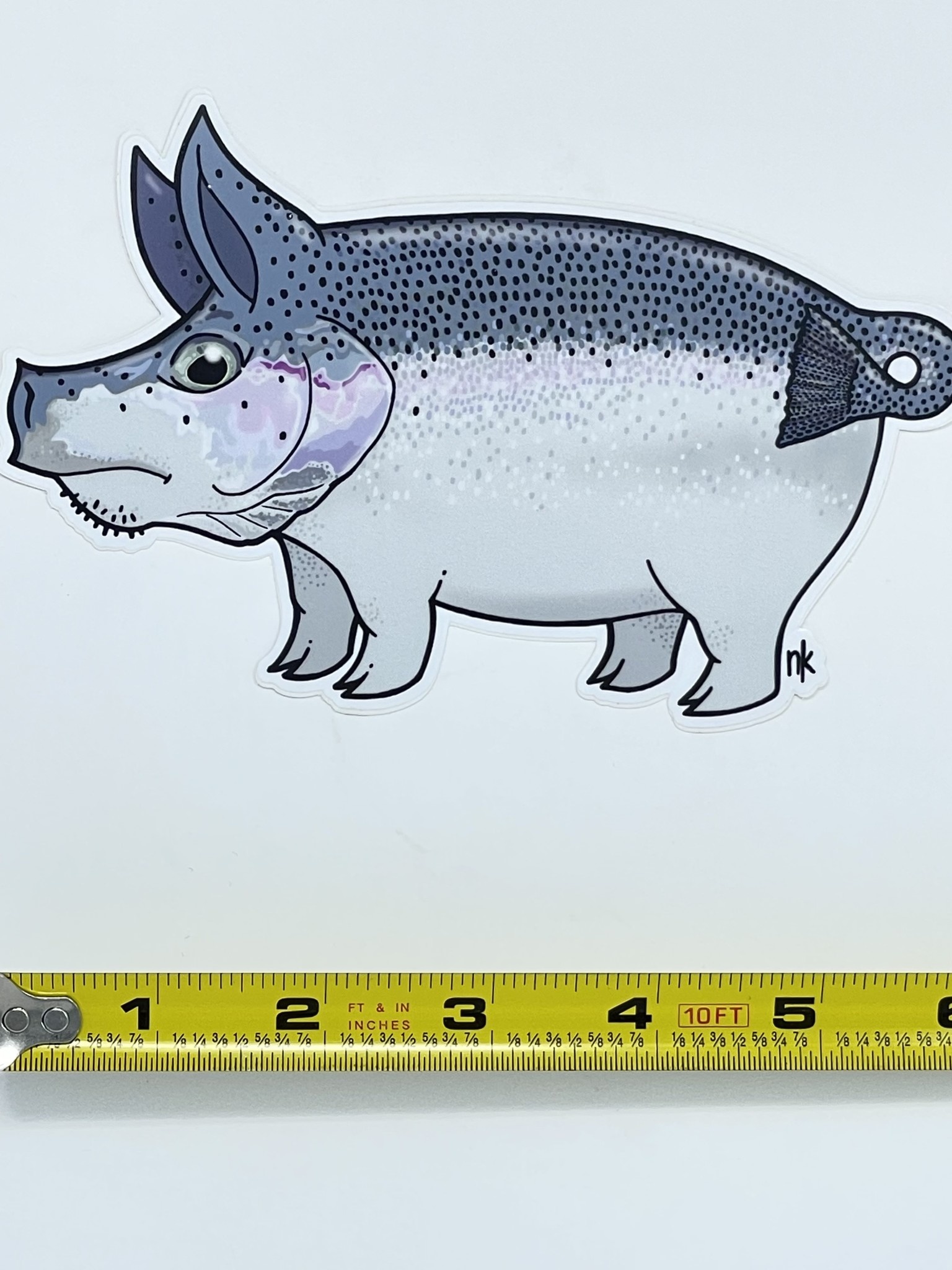 Nate Karnes Steelhead Pig Sticker