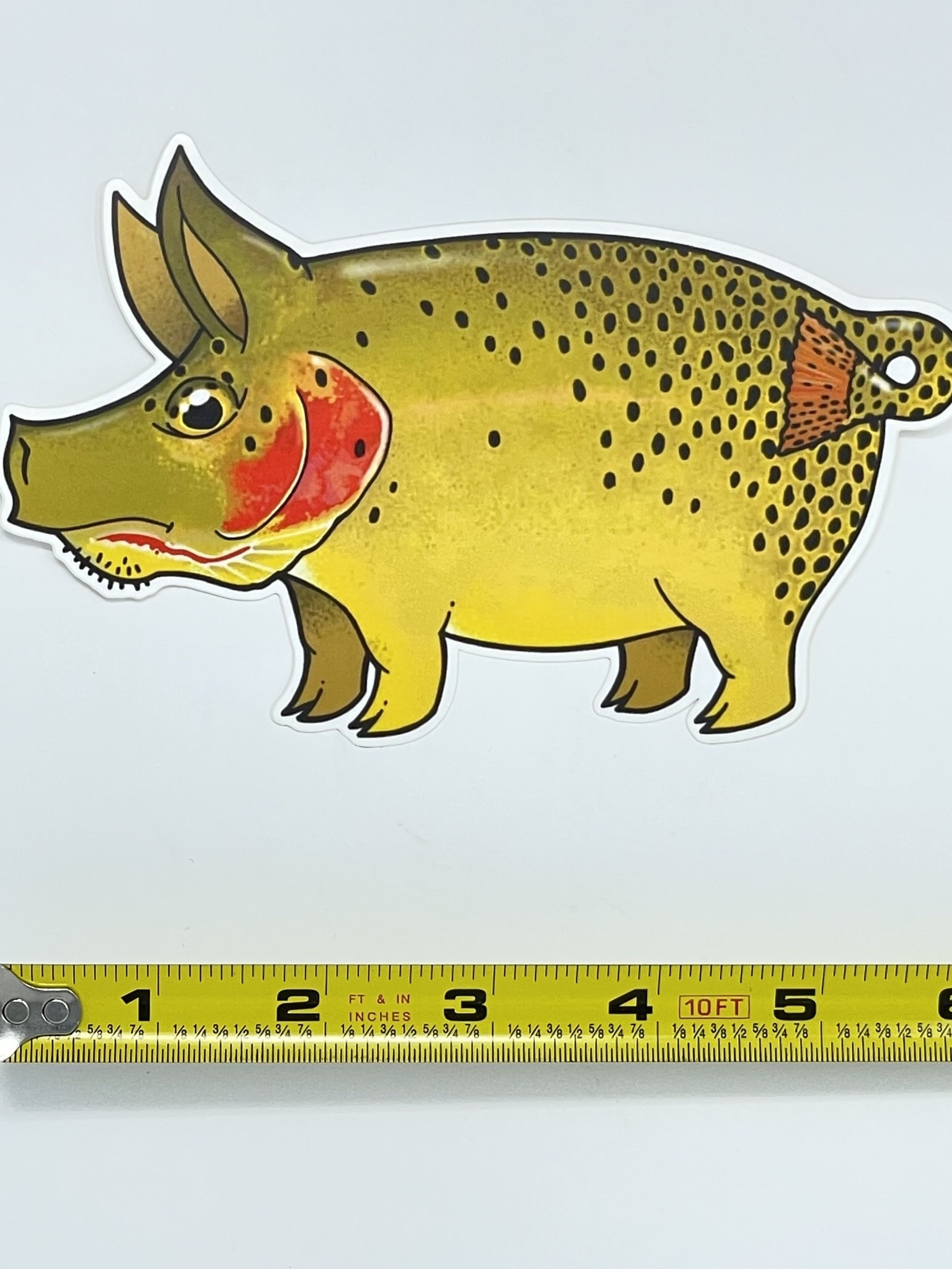 Nate Karnes Cutthroat Trout Pig Sticker