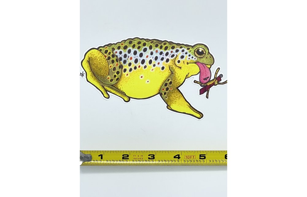 Nate Karnes Brown Trout Toad Sticker