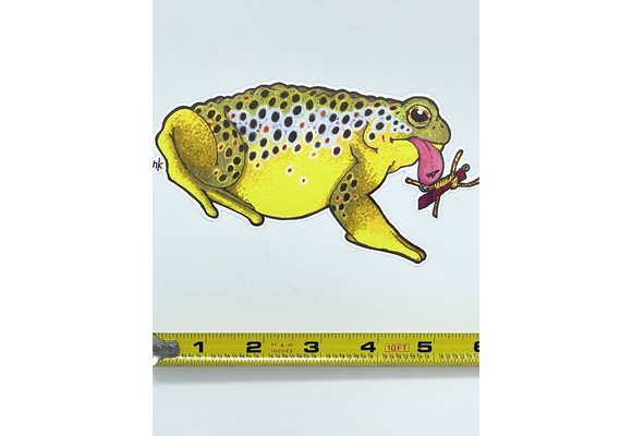Nate Karnes Brown Trout Toad Sticker