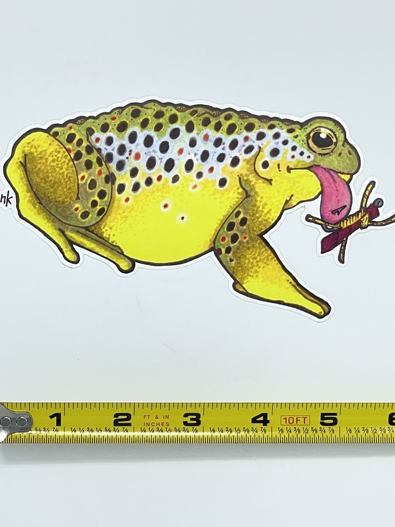 Nate Karnes Brown Trout Toad Sticker