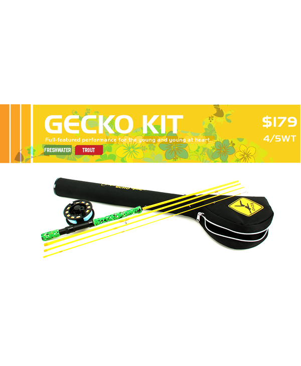 Echo Gecko 7'9" 4/5wt Line Rod Kit