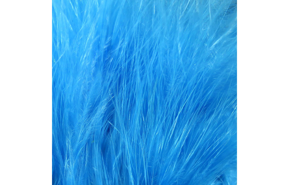 Hareline Strung Marabou Blood Quills Blue