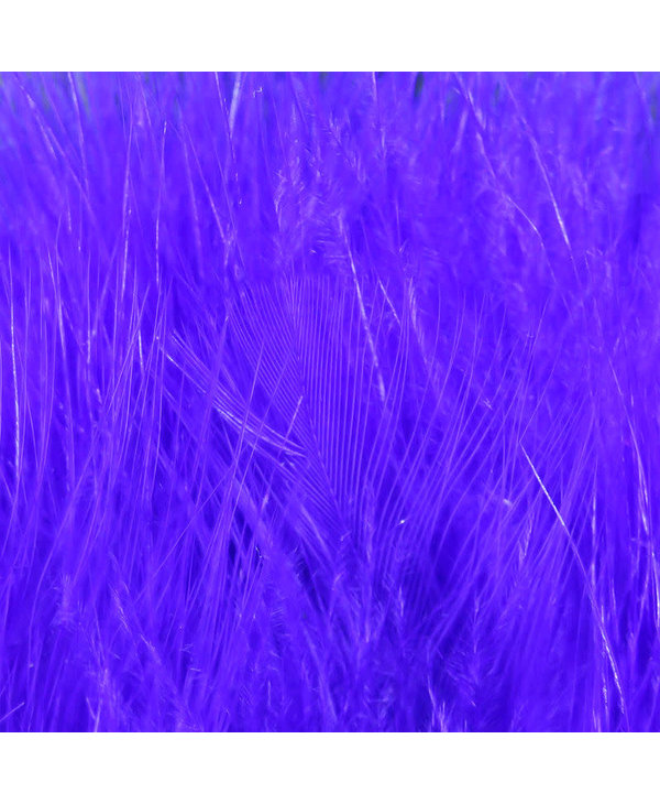 Hareline Strung Marabou Blood Quills Bright Purple