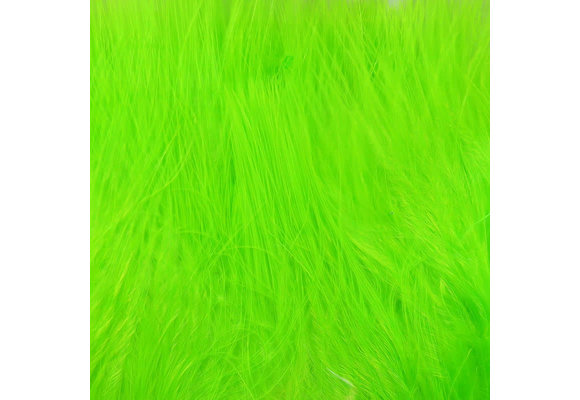 Hareline Strung Marabou Blood Quills Chartreuse